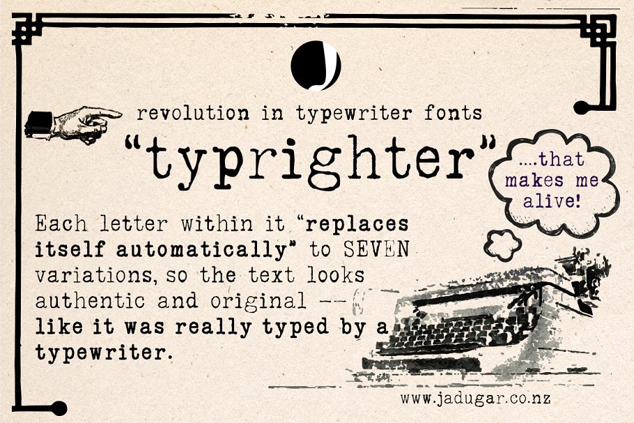 Шрифт Typrighter